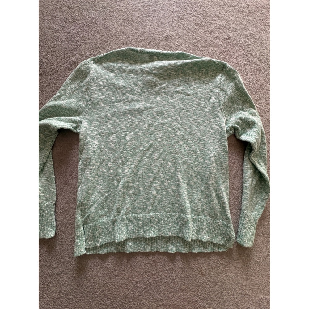 NWT J.Crew Womens Marled Crewneck Sweater Mint Green Size Medium - Picture 4 of 6